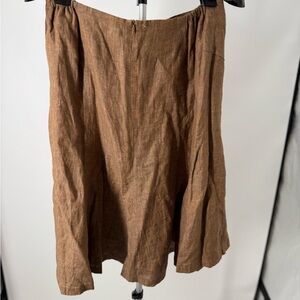 Women Talbots Women Irish Linen A-Line Back Zip Skirt 20W new